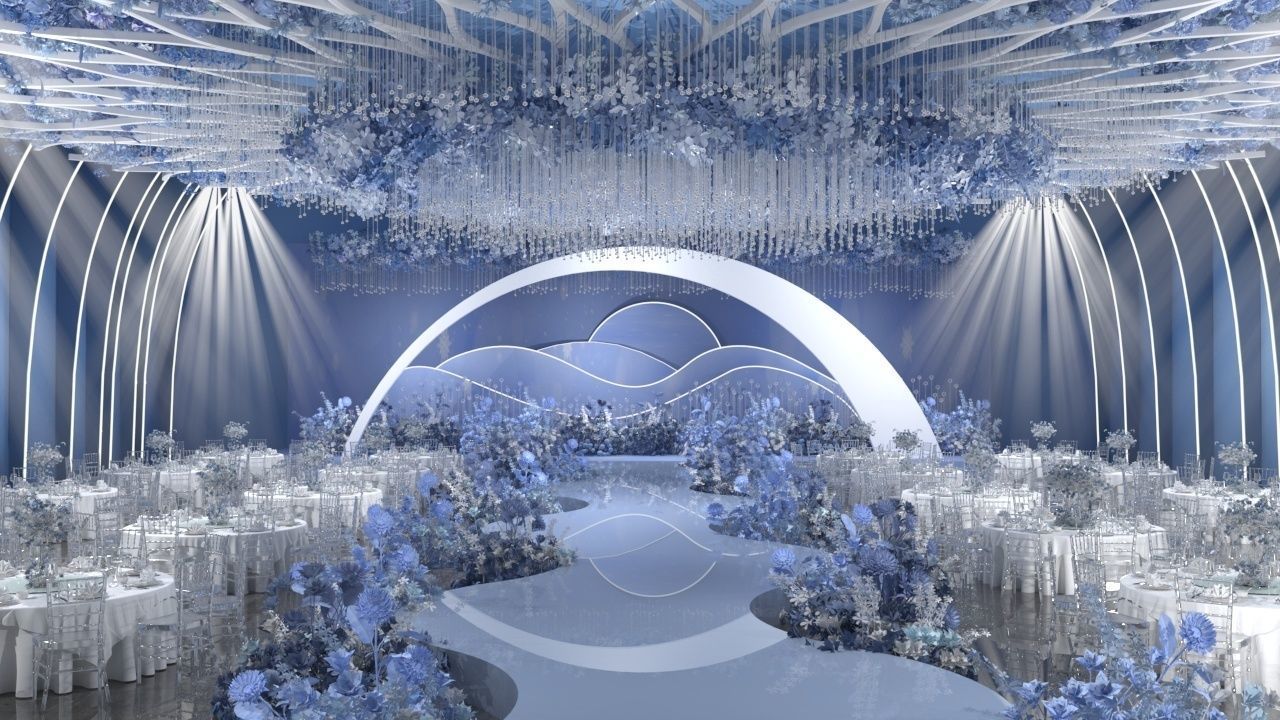 Wedding Banquet Hall 5 3D model_1