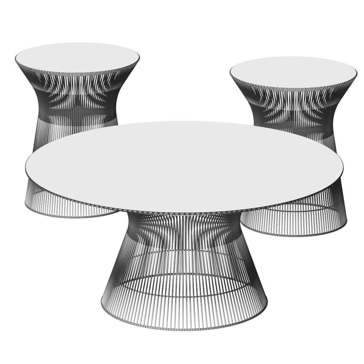 KNOLL Platner Coffee Table 3D model_2