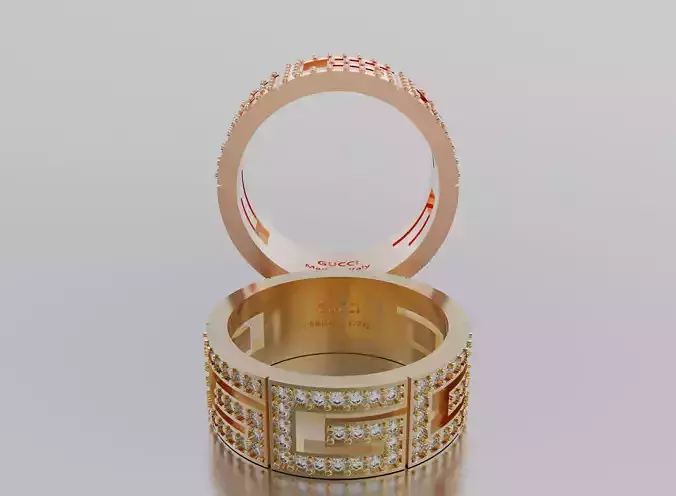 Gucci GG ring 3D print model