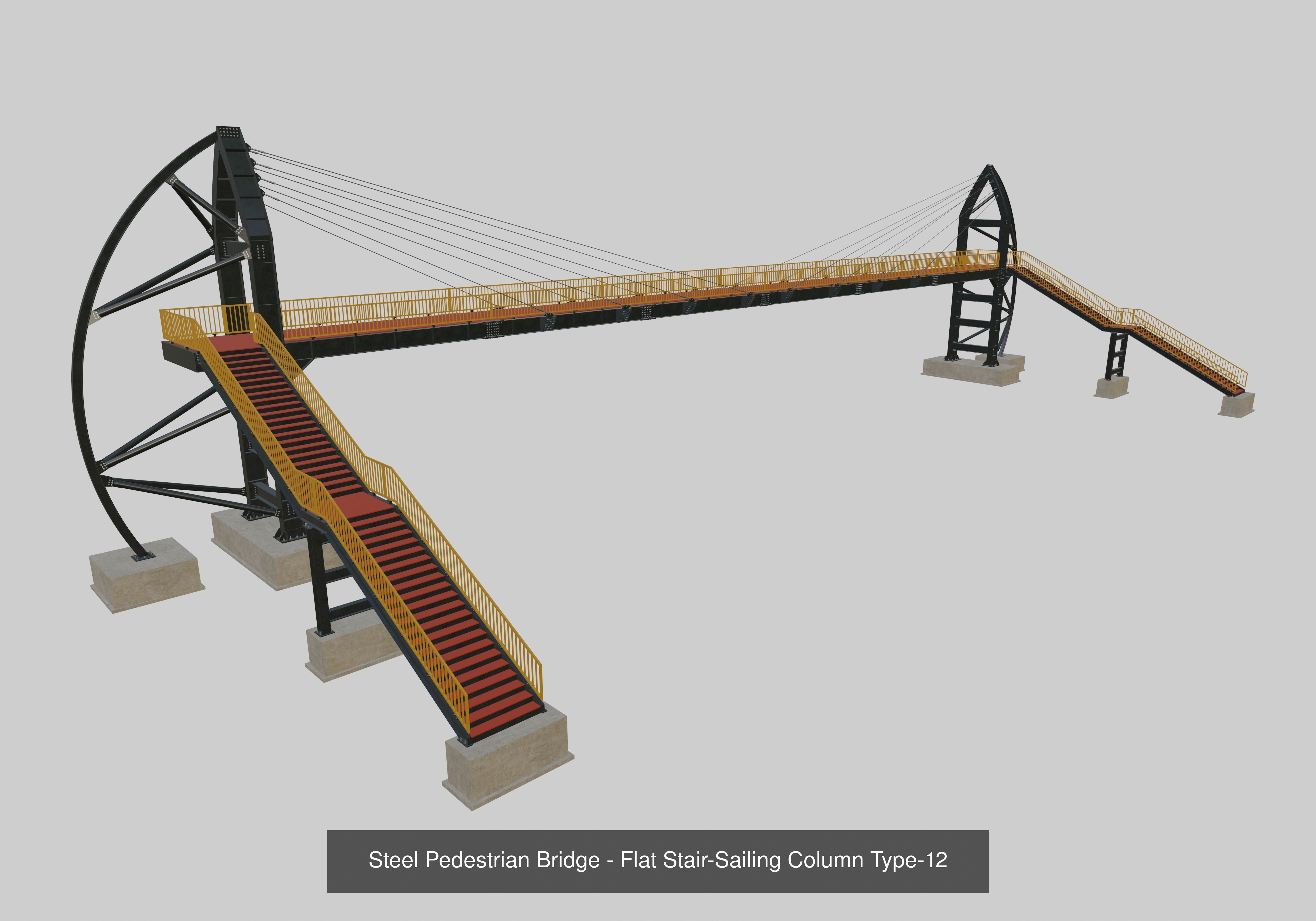 Steel Pedestrian Bridge Collection _14