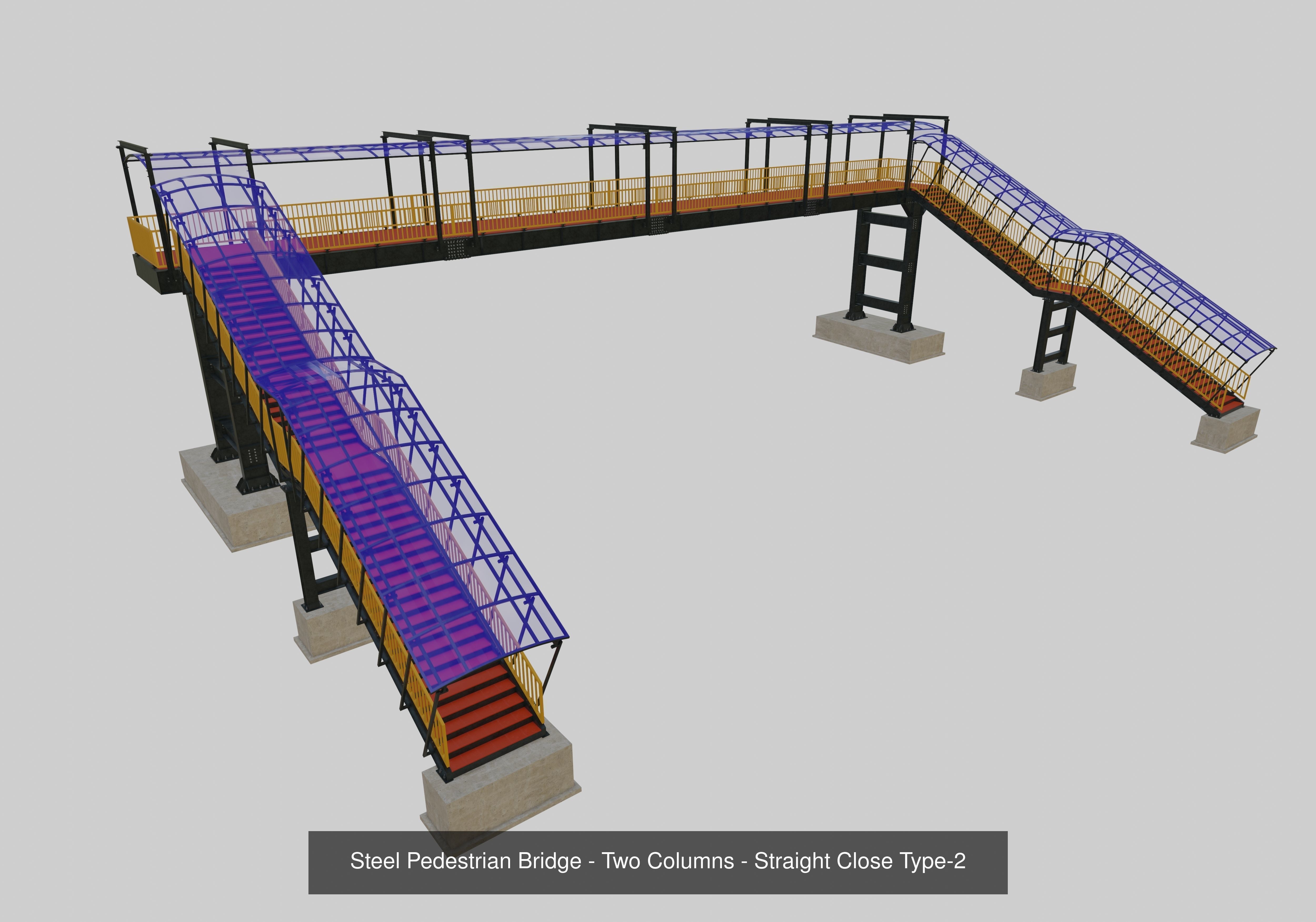 Steel Pedestrian Bridge Collection _4