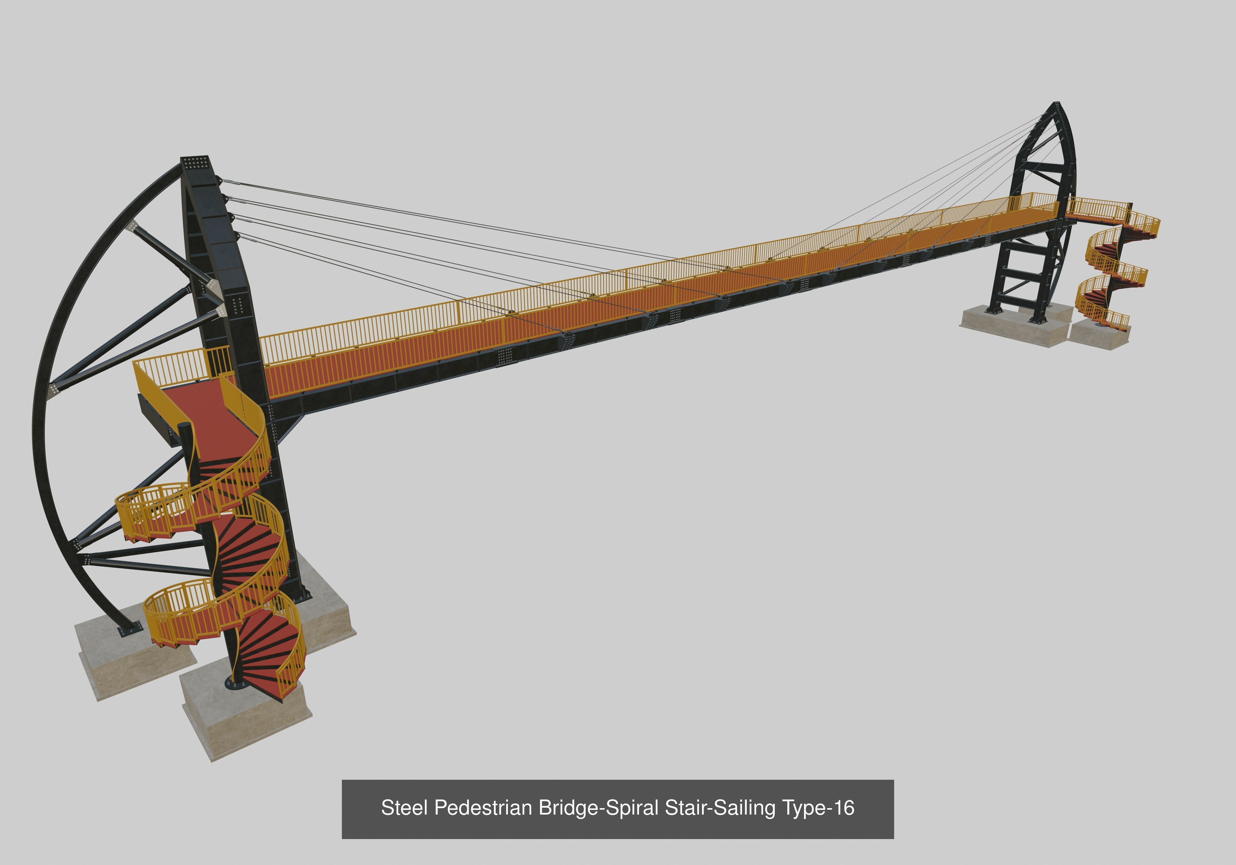 Steel Pedestrian Bridge Collection _18