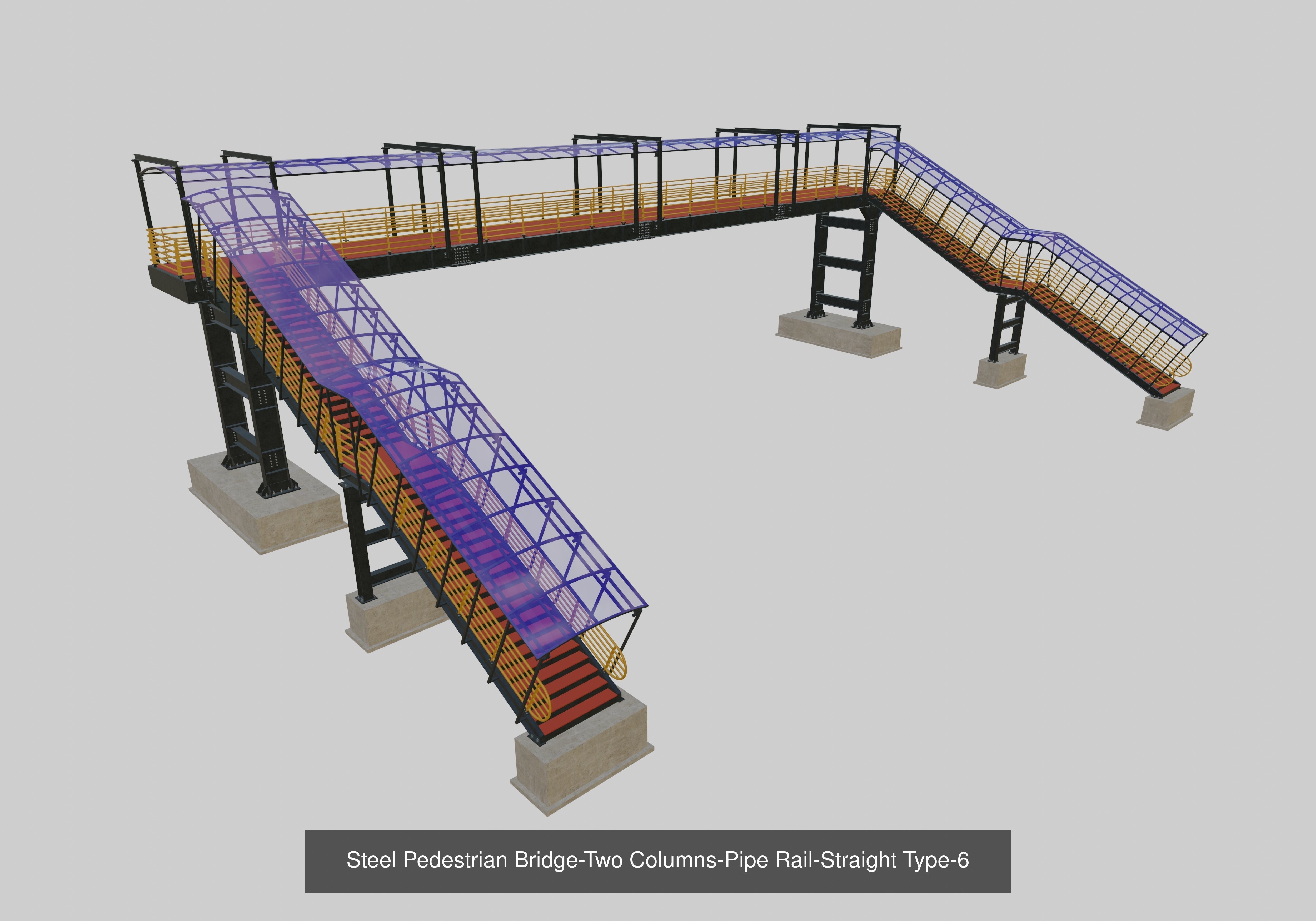 Steel Pedestrian Bridge Collection _8