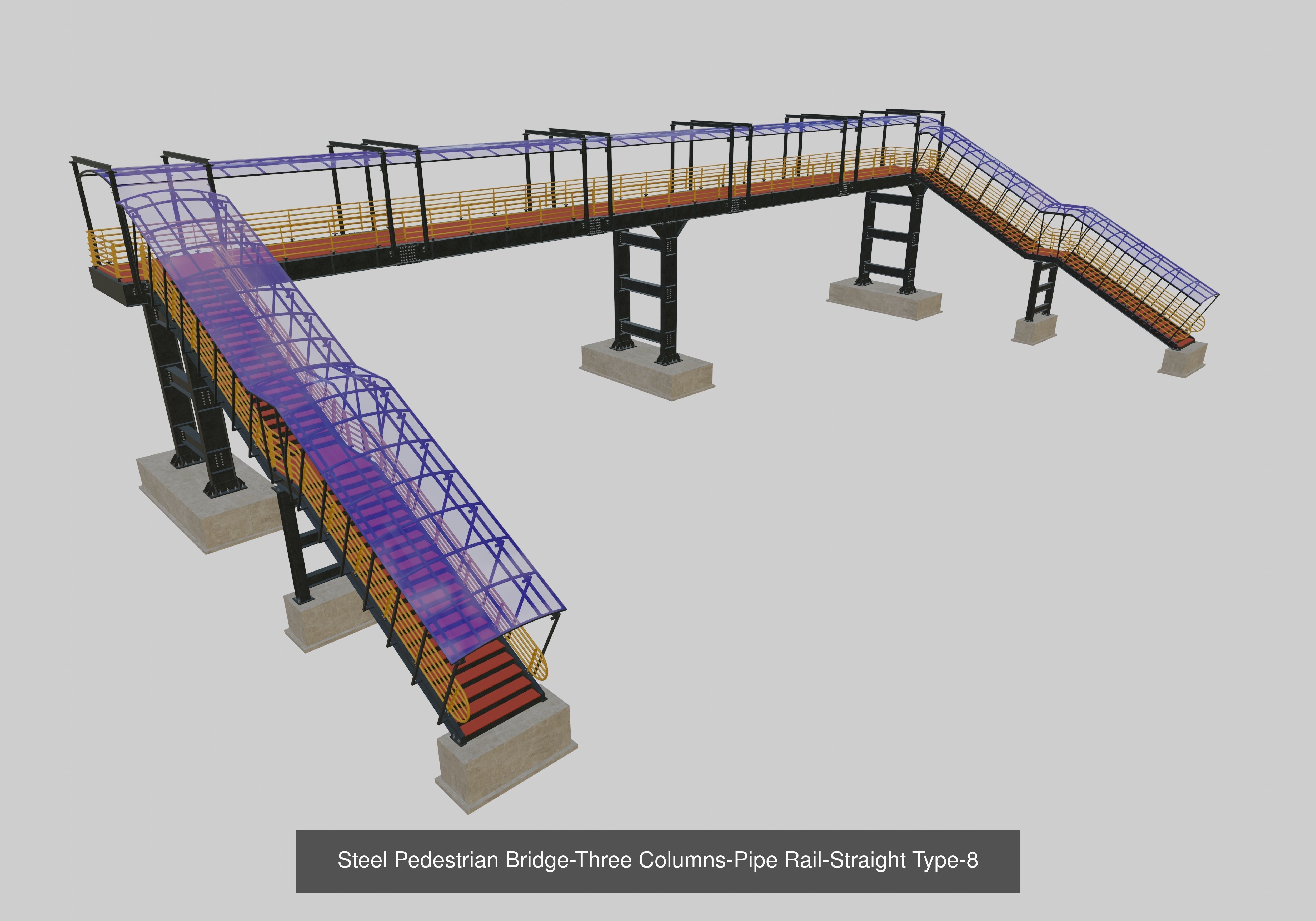 Steel Pedestrian Bridge Collection _10