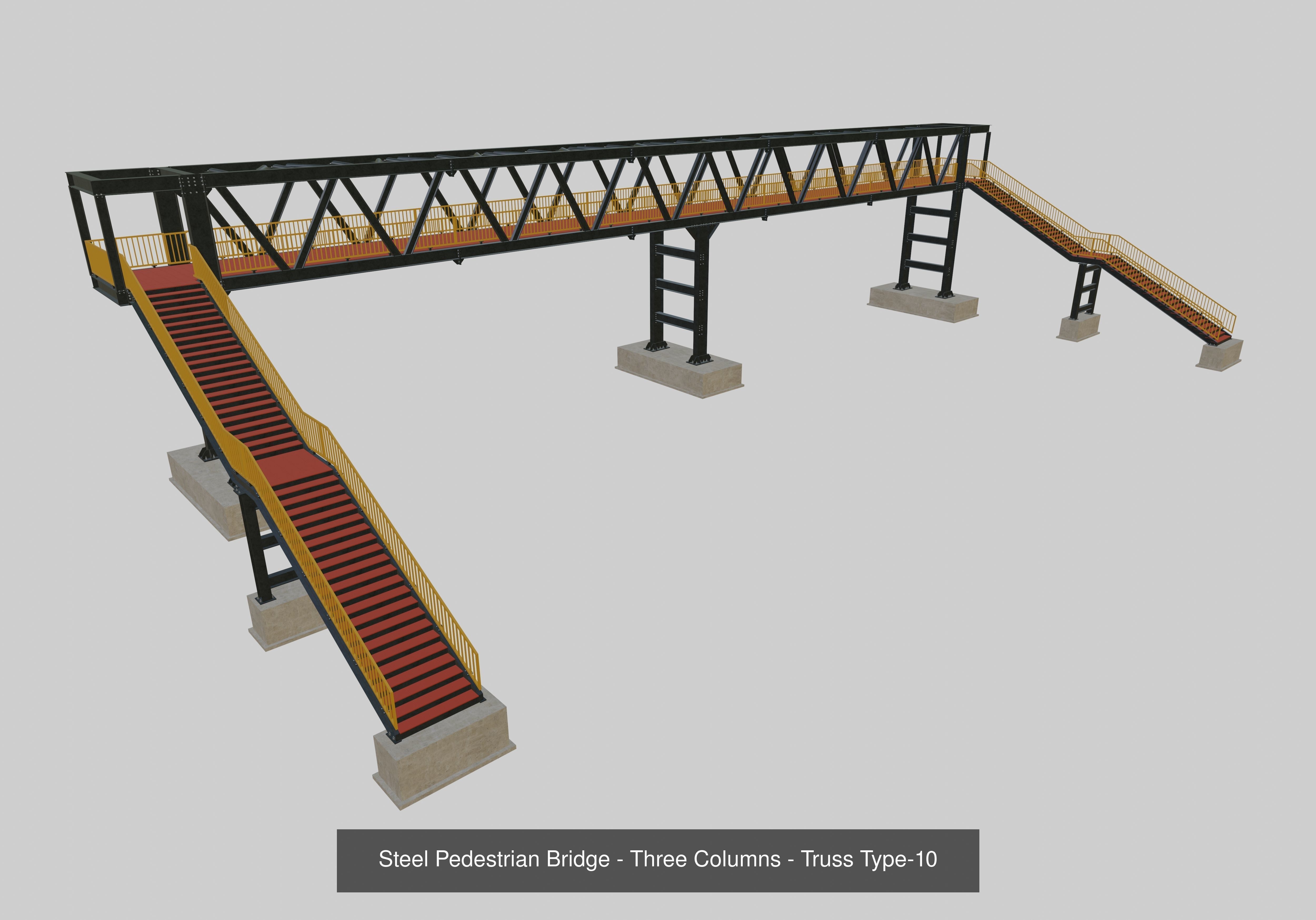 Steel Pedestrian Bridge Collection _12