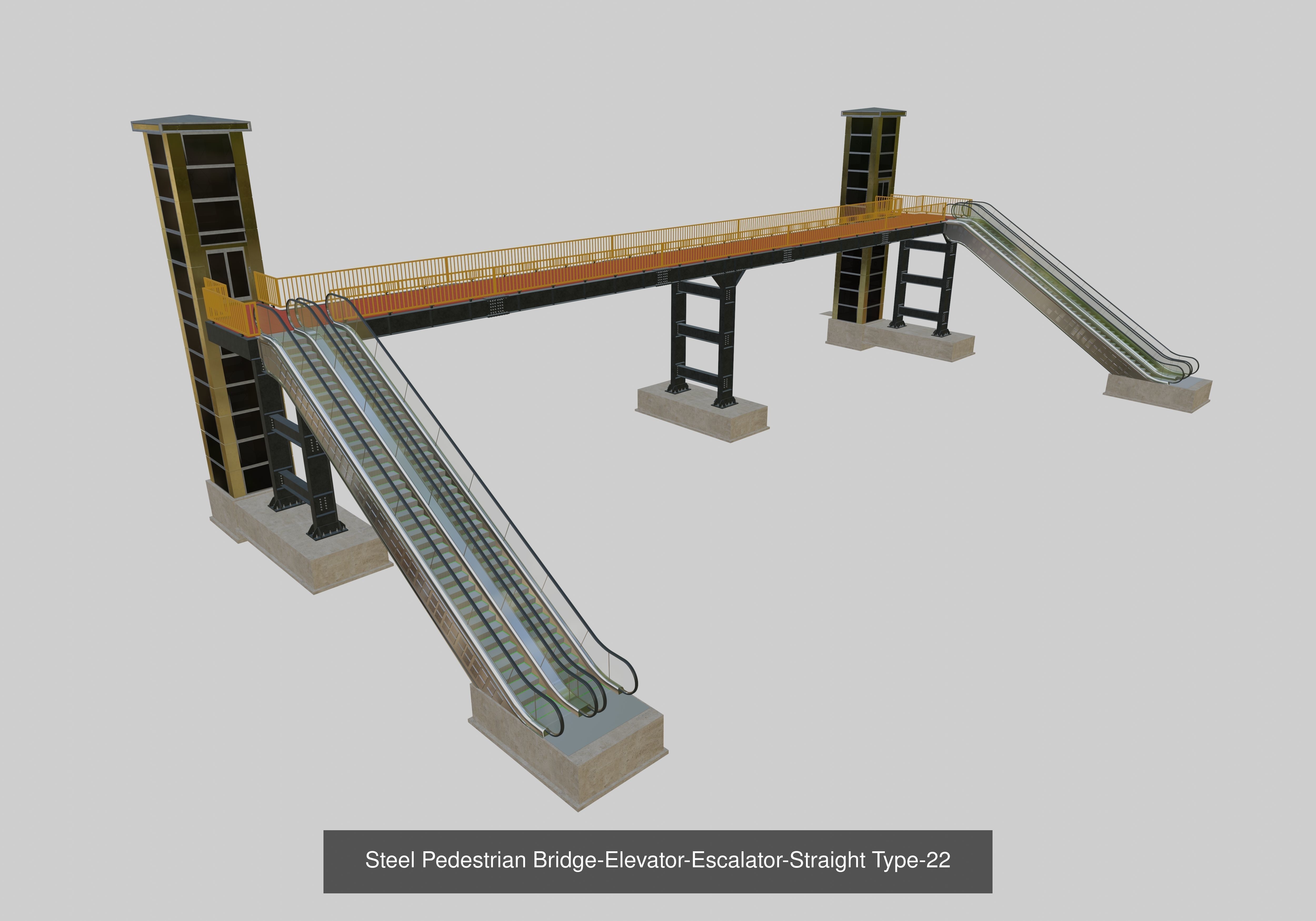 Steel Pedestrian Bridge Collection _24