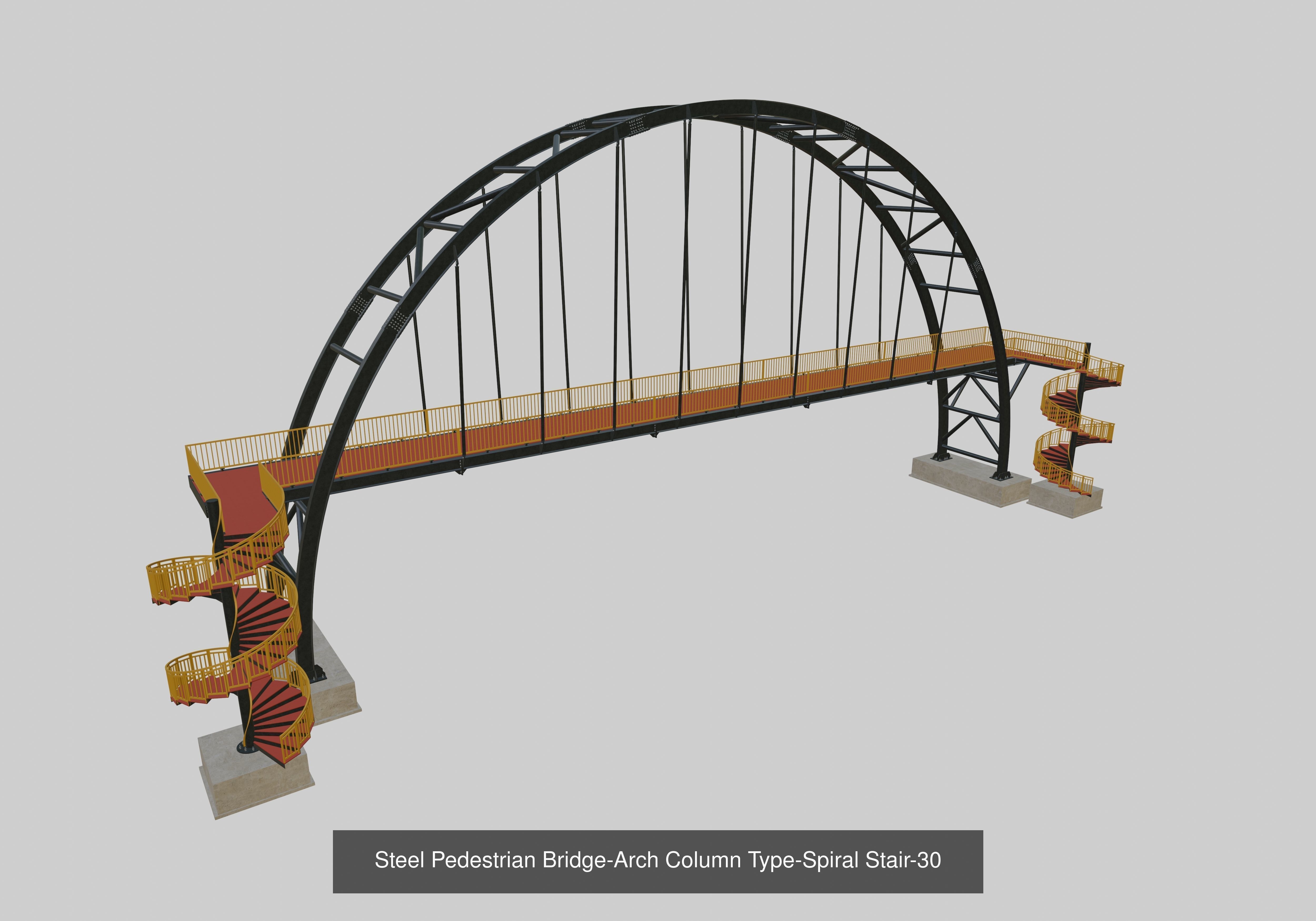 Steel Pedestrian Bridge Collection _32