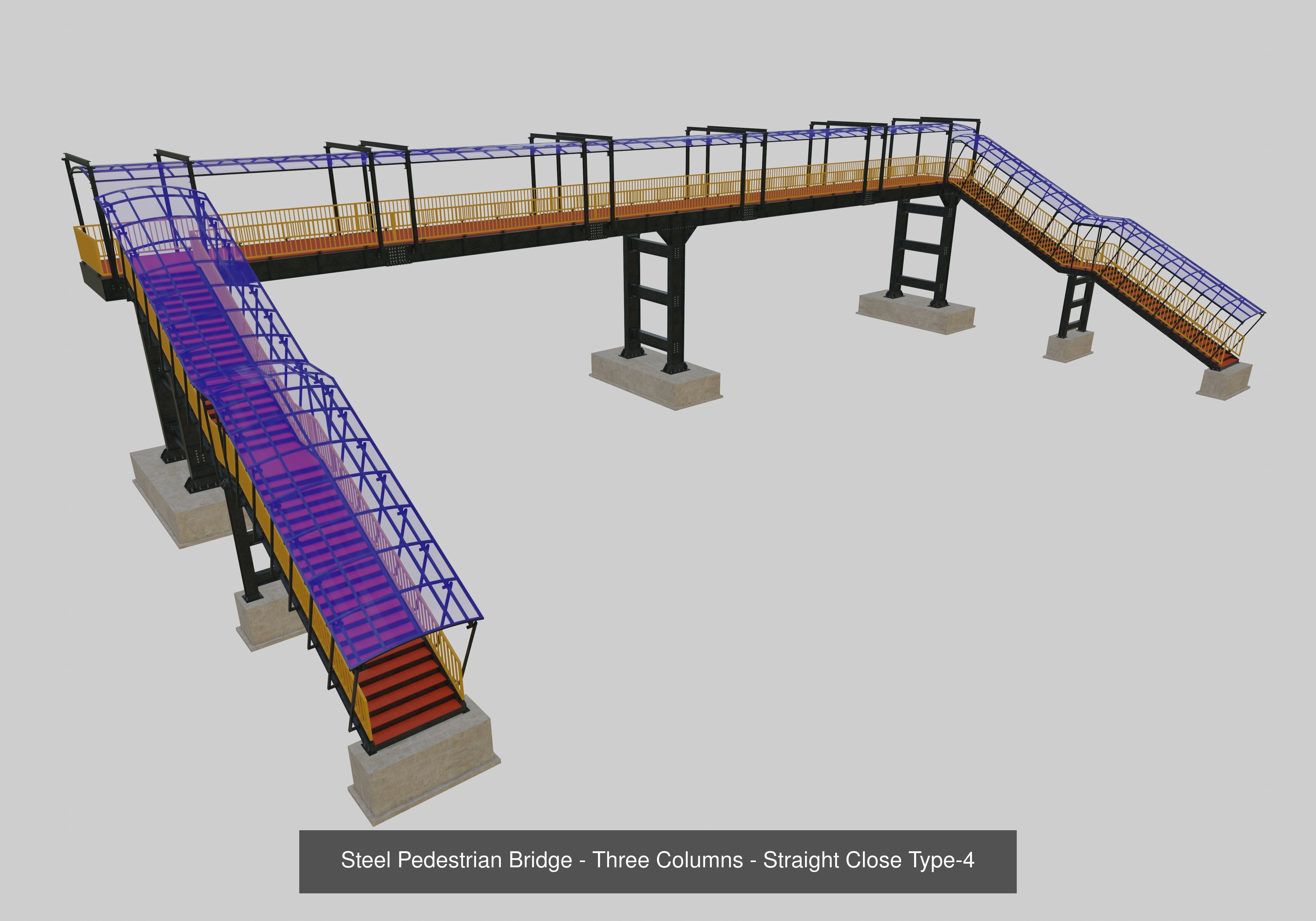 Steel Pedestrian Bridge Collection _6