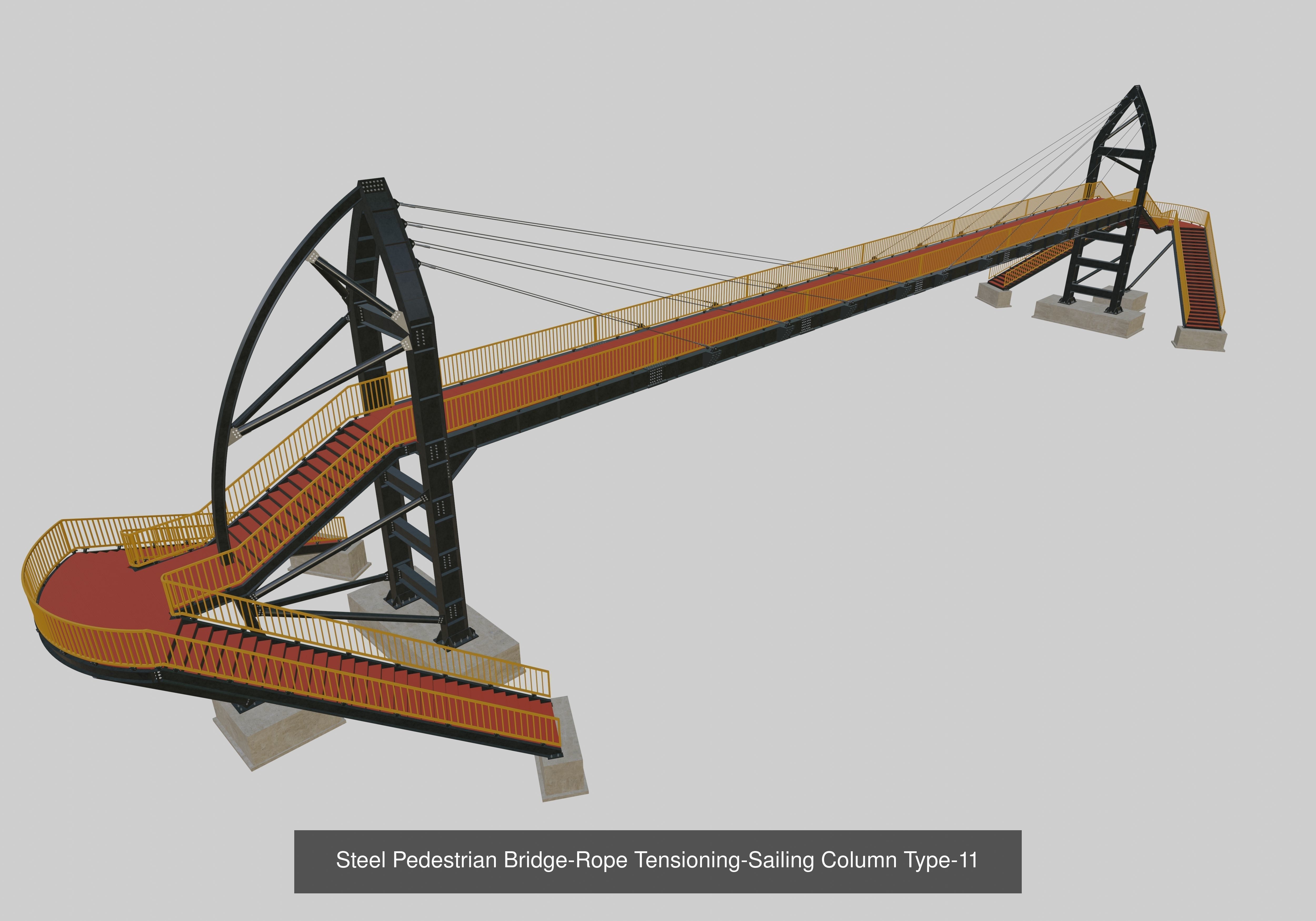 Steel Pedestrian Bridge Collection _13