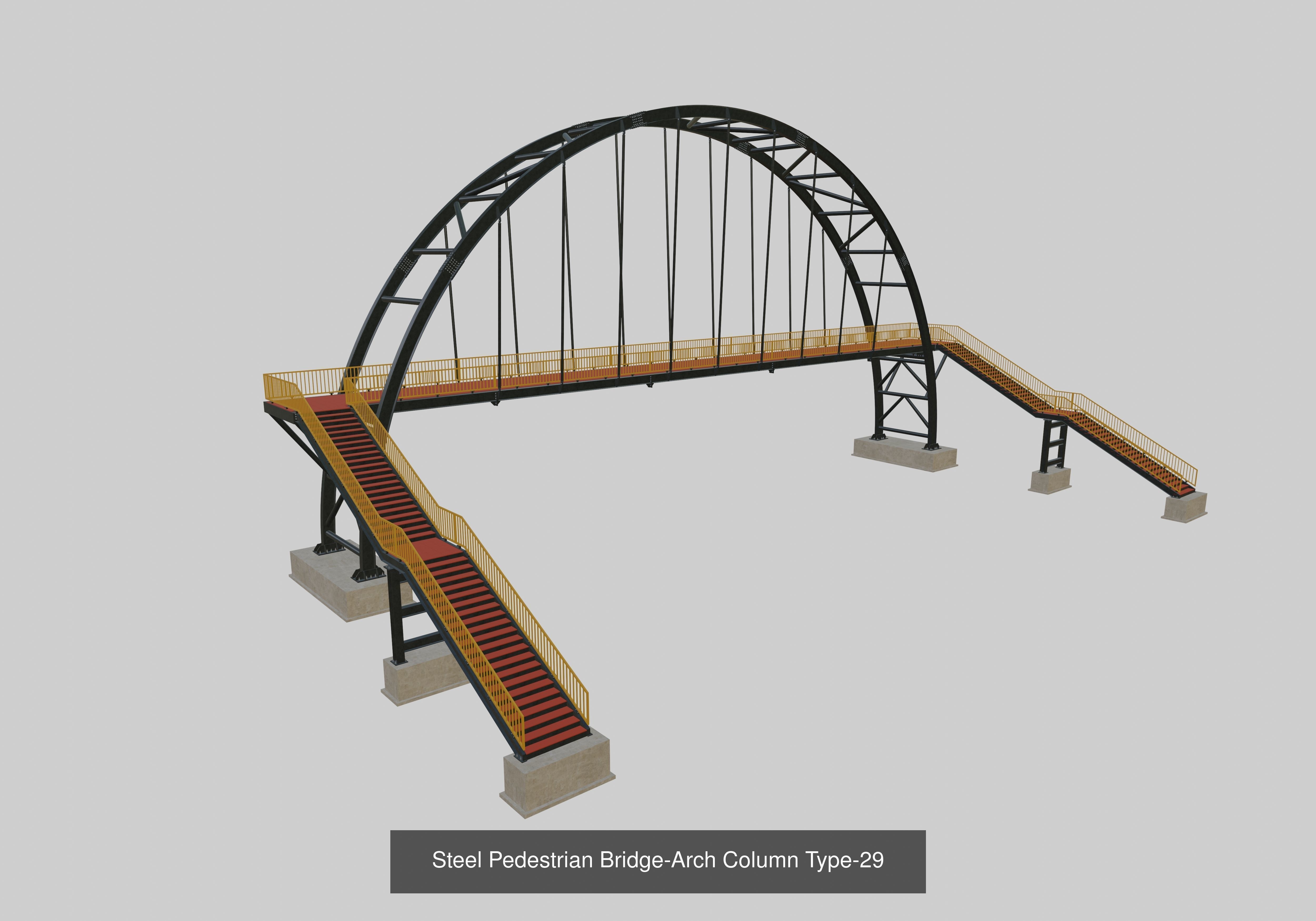 Steel Pedestrian Bridge Collection _31