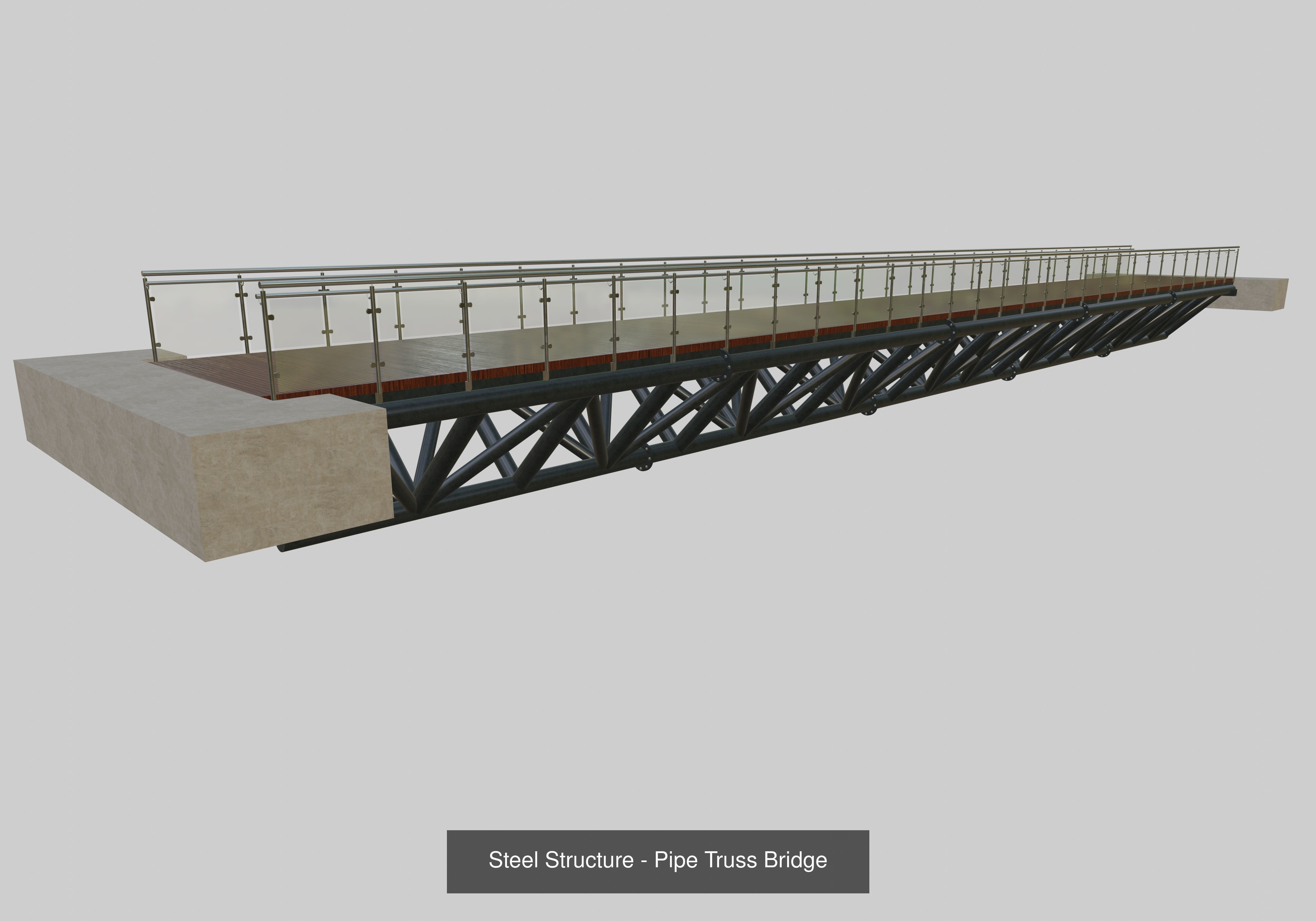 Steel Pedestrian Bridge Collection _33
