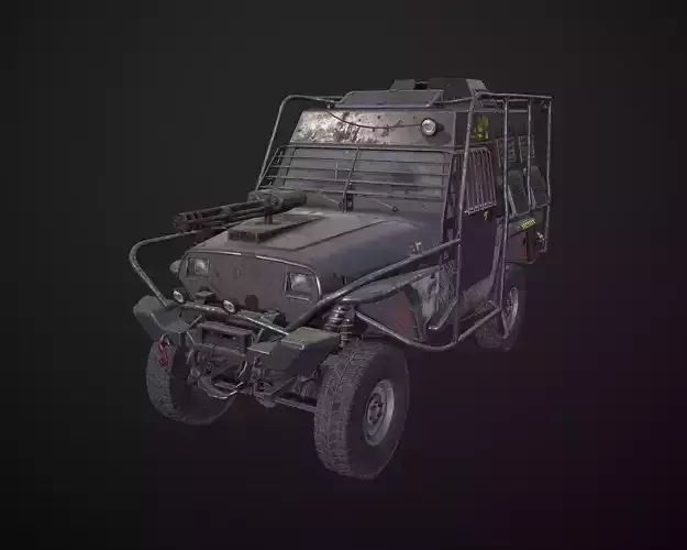 Jeep Concept Low-poly 3D model