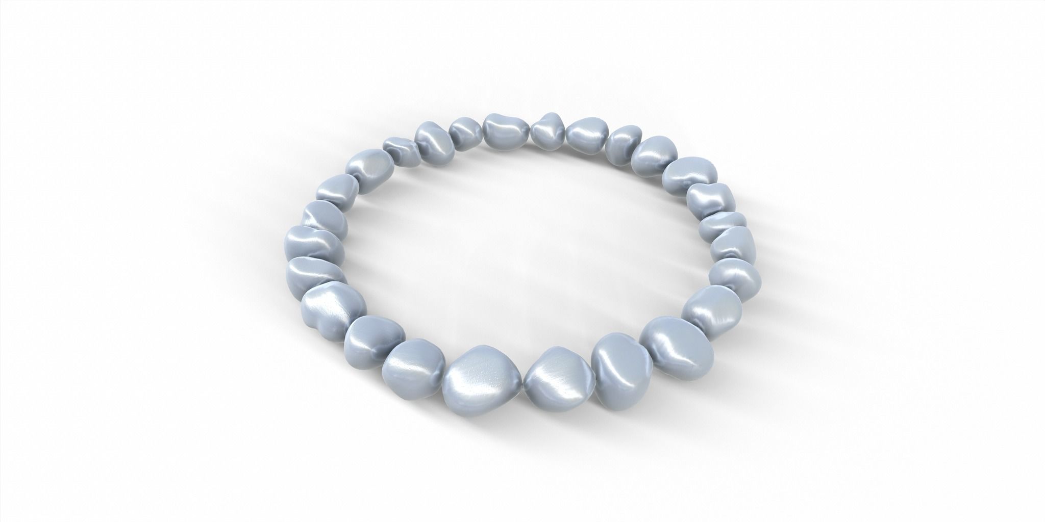 Pearl Bracelet Blue - VR-AR GameReady PBR Low-poly 3D model_2