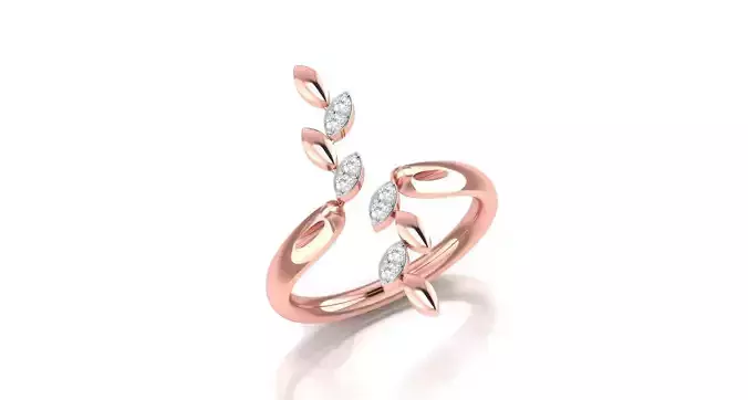 Solitaire Engagement Wedding Ring Open End Ring