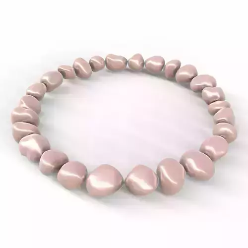 Pearl Bracelet Pink - VR-AR GameReady PBR Low-poly 3D model