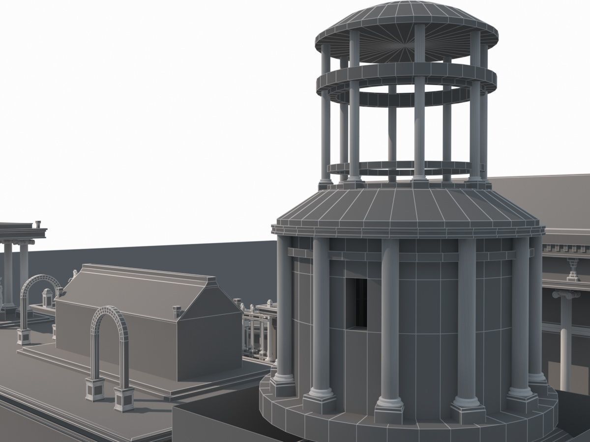 Roman Temple 3D model_25