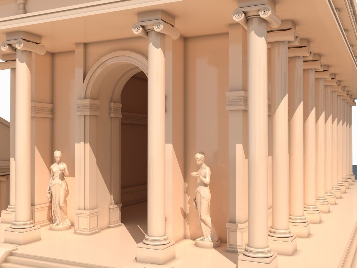 Roman Temple 3D model_14