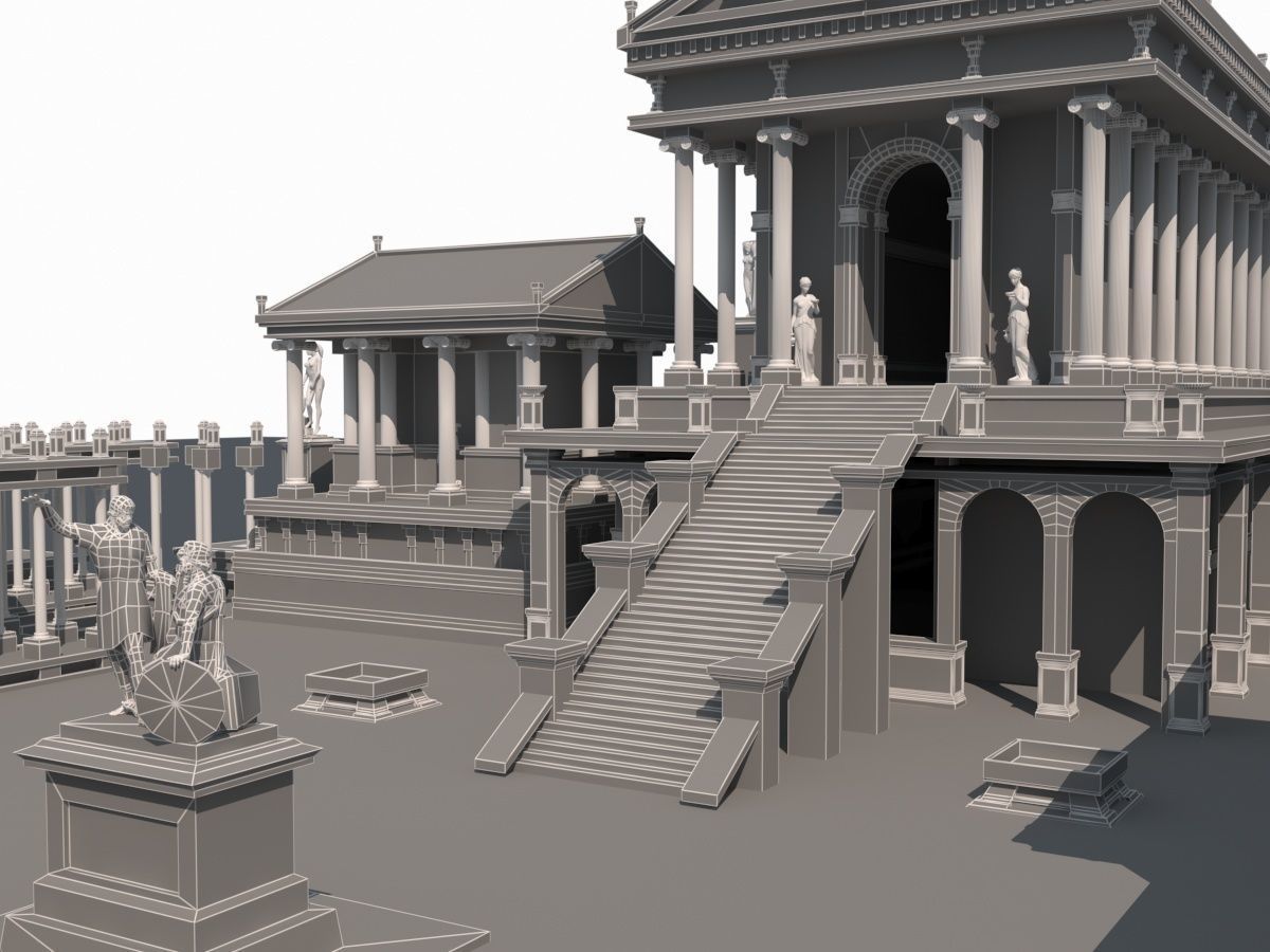Roman Temple 3D model_20