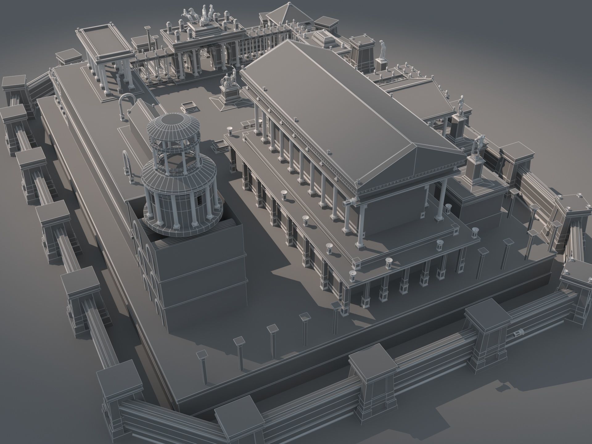 Roman Temple 3D model_18