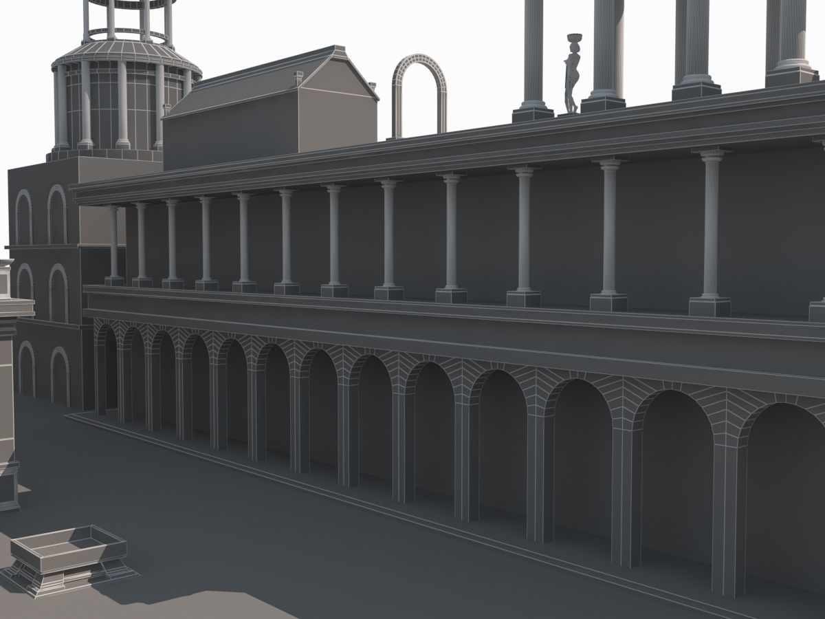 Roman Temple 3D model_21