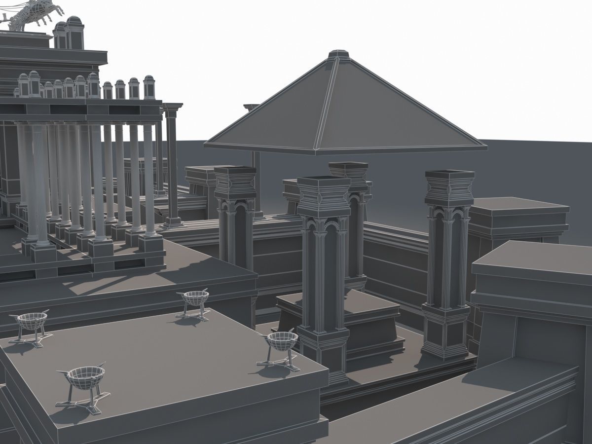 Roman Temple 3D model_22