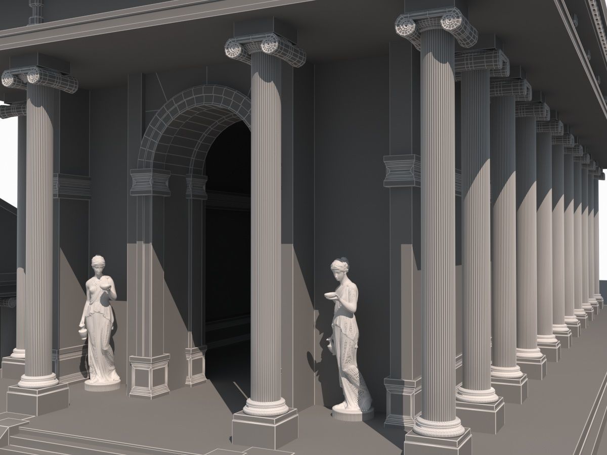Roman Temple 3D model_24