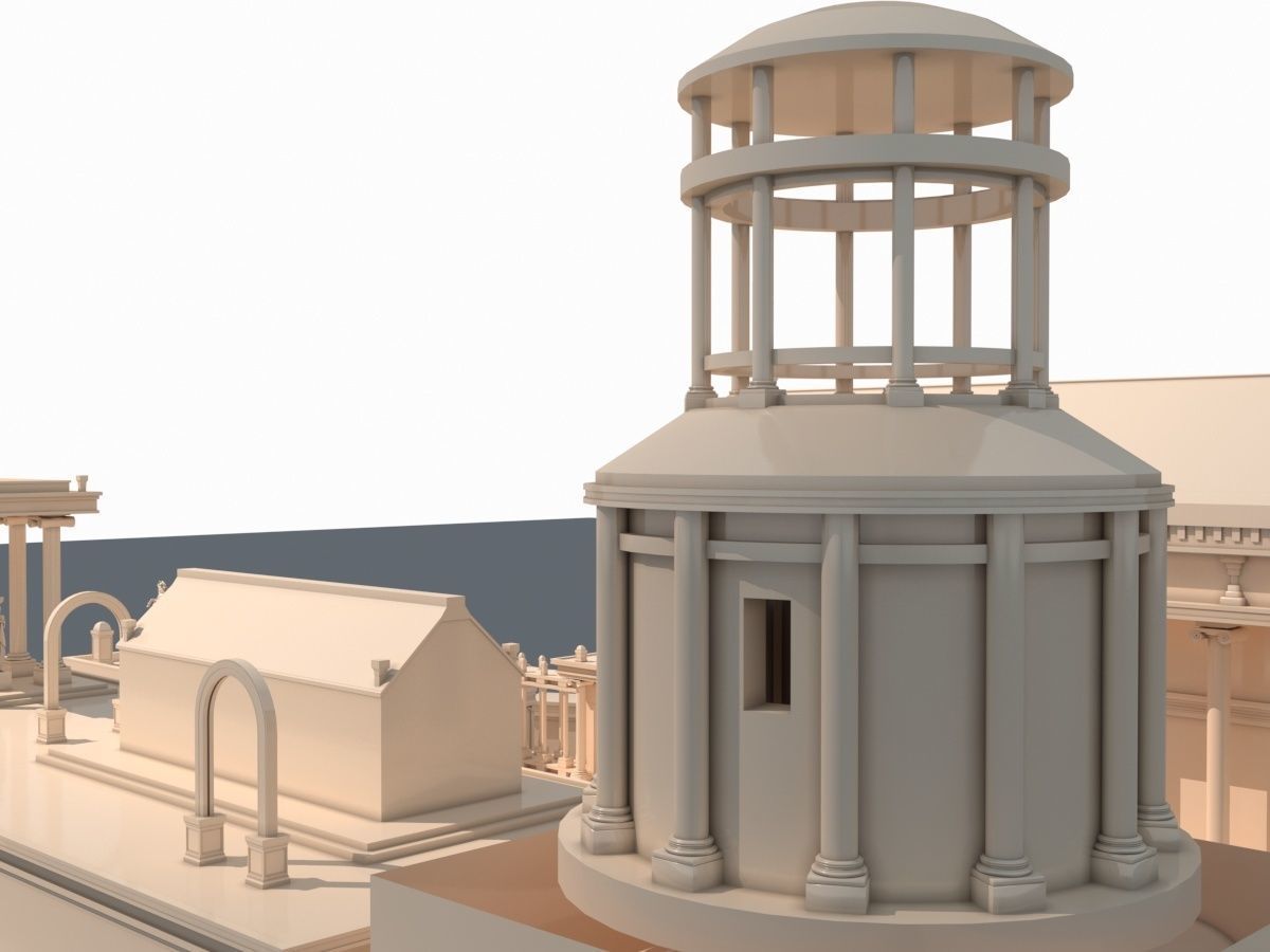Roman Temple 3D model_15