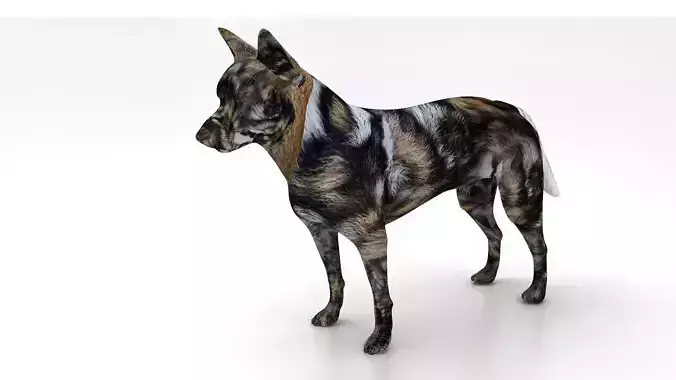 cute dog 3D model