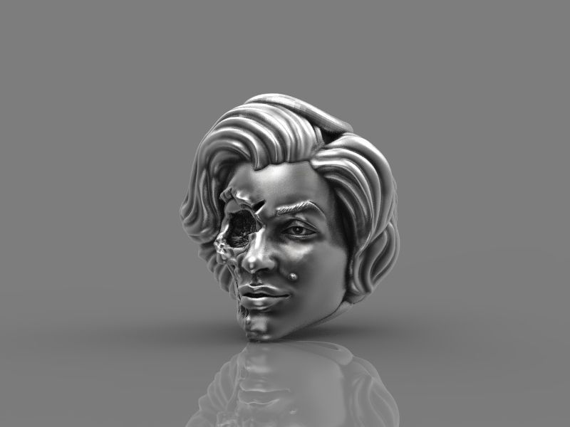 Monroe head bead 3d model for 3d printing 3D print model 3D print model_4