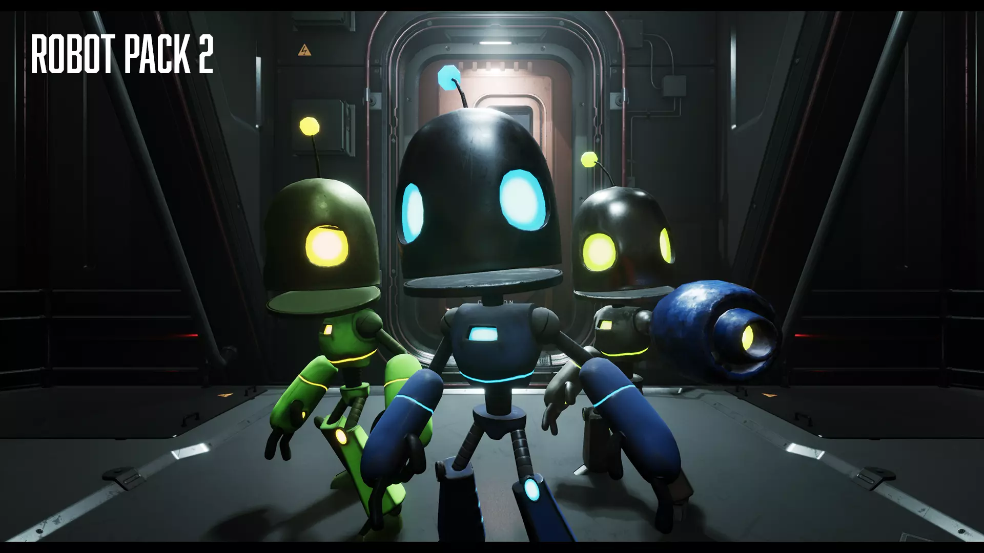 Customizable Robot Pack 2 - Mike Low-poly 3D model_0