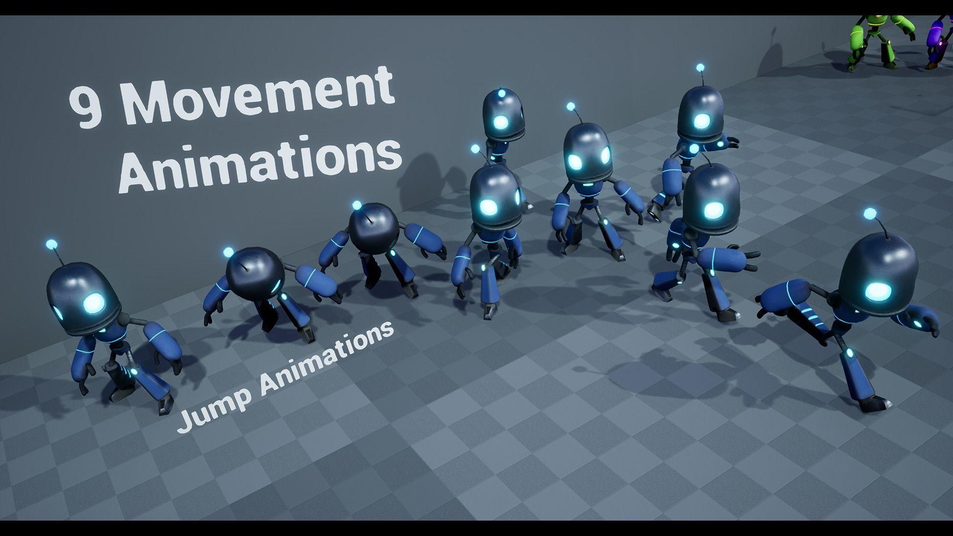 Customizable Robot Pack 2 - Mike Low-poly 3D model_3