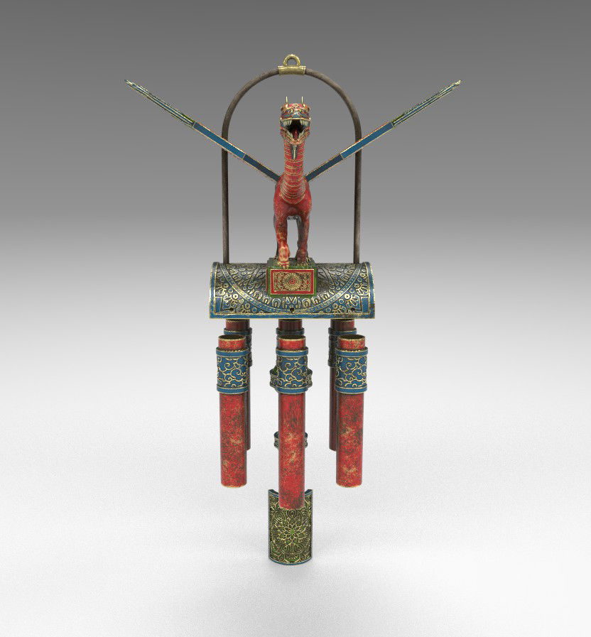 Dragon Wind Chime 3D model_4