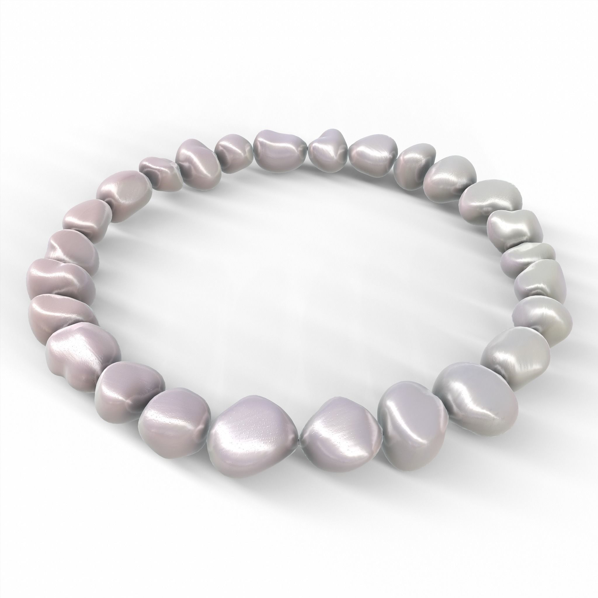 Pearl Bracelet - VR-AR GameReady PBR 3D Model Collection_2