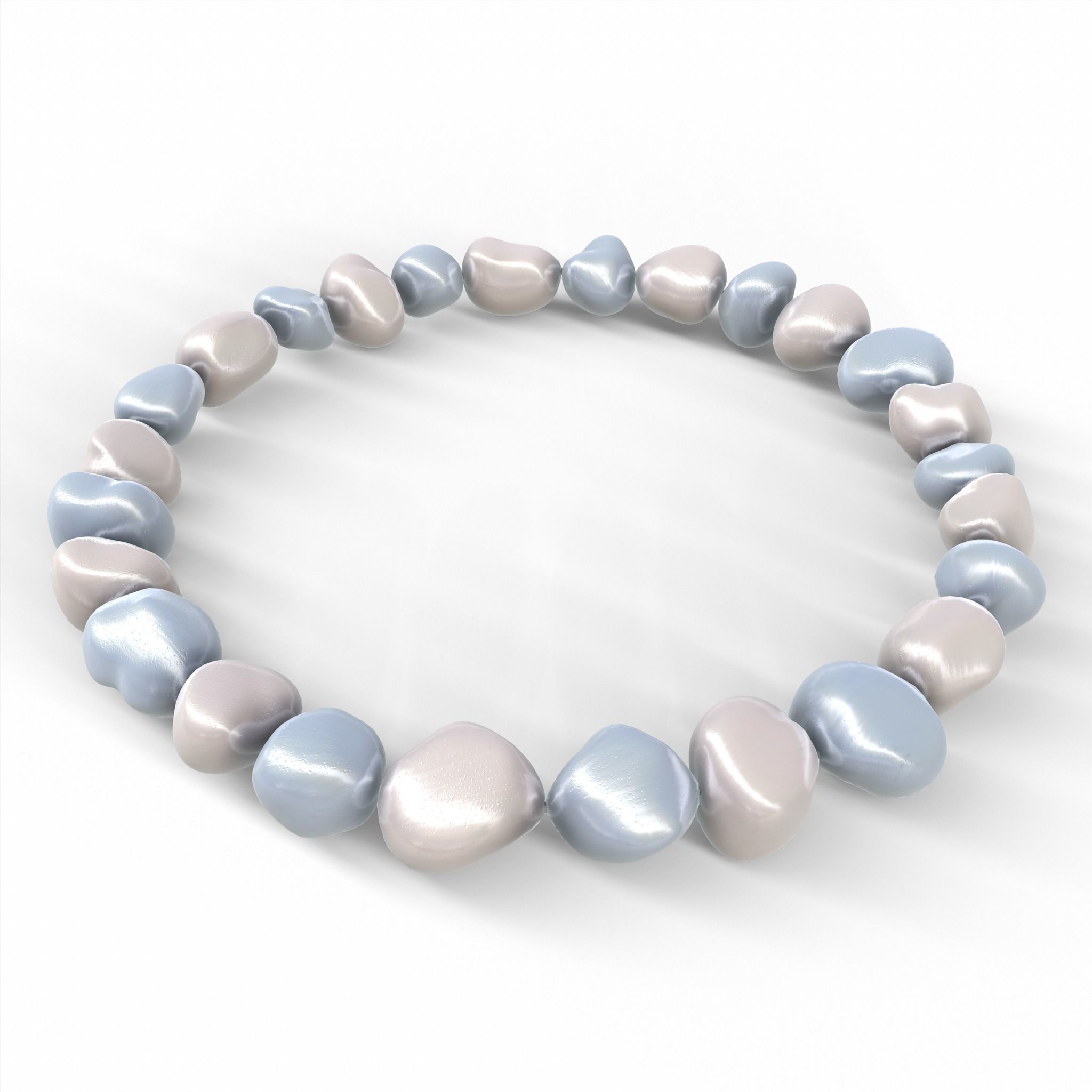 Pearl Bracelet - VR-AR GameReady PBR 3D Model Collection_3