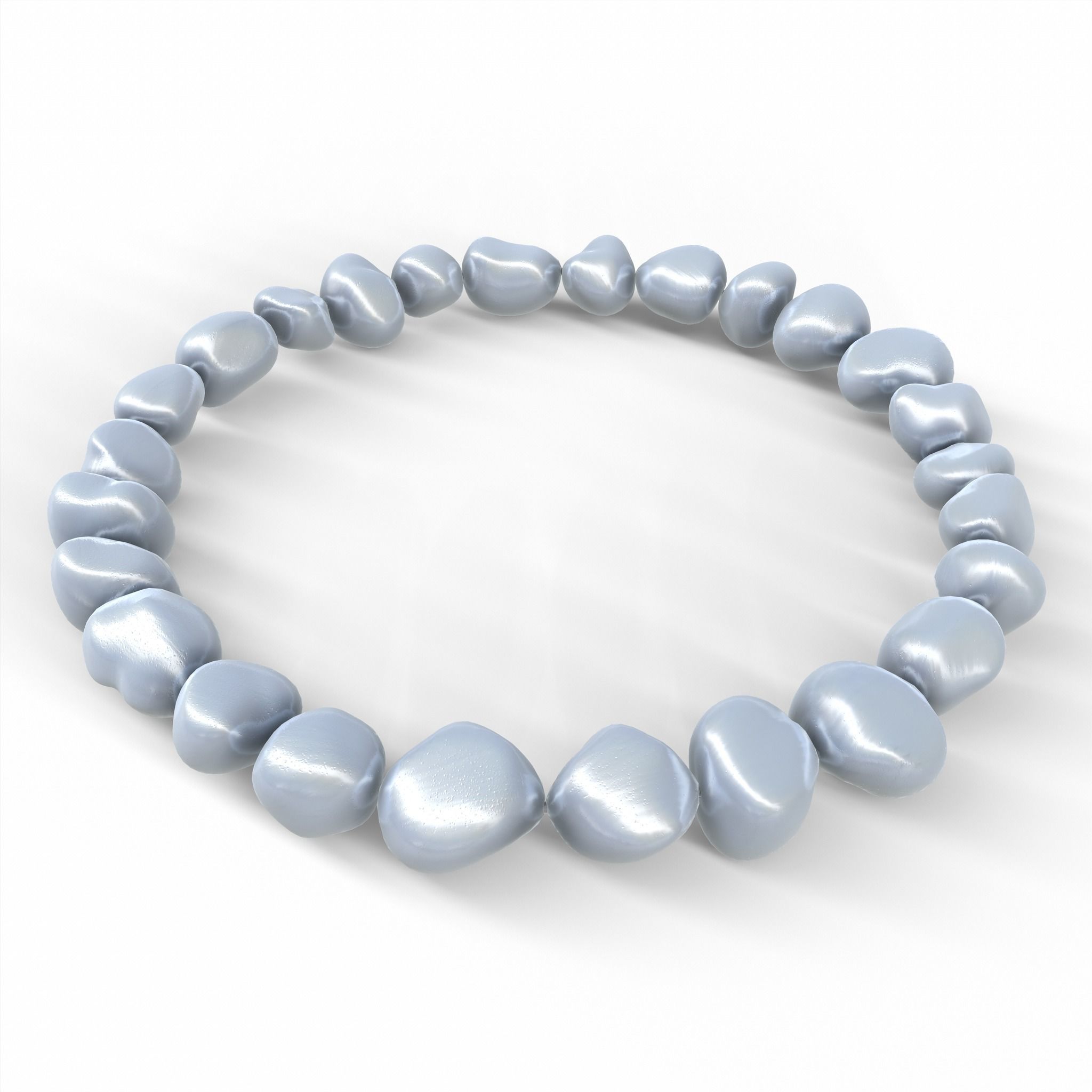 Pearl Bracelet - VR-AR GameReady PBR 3D Model Collection_7