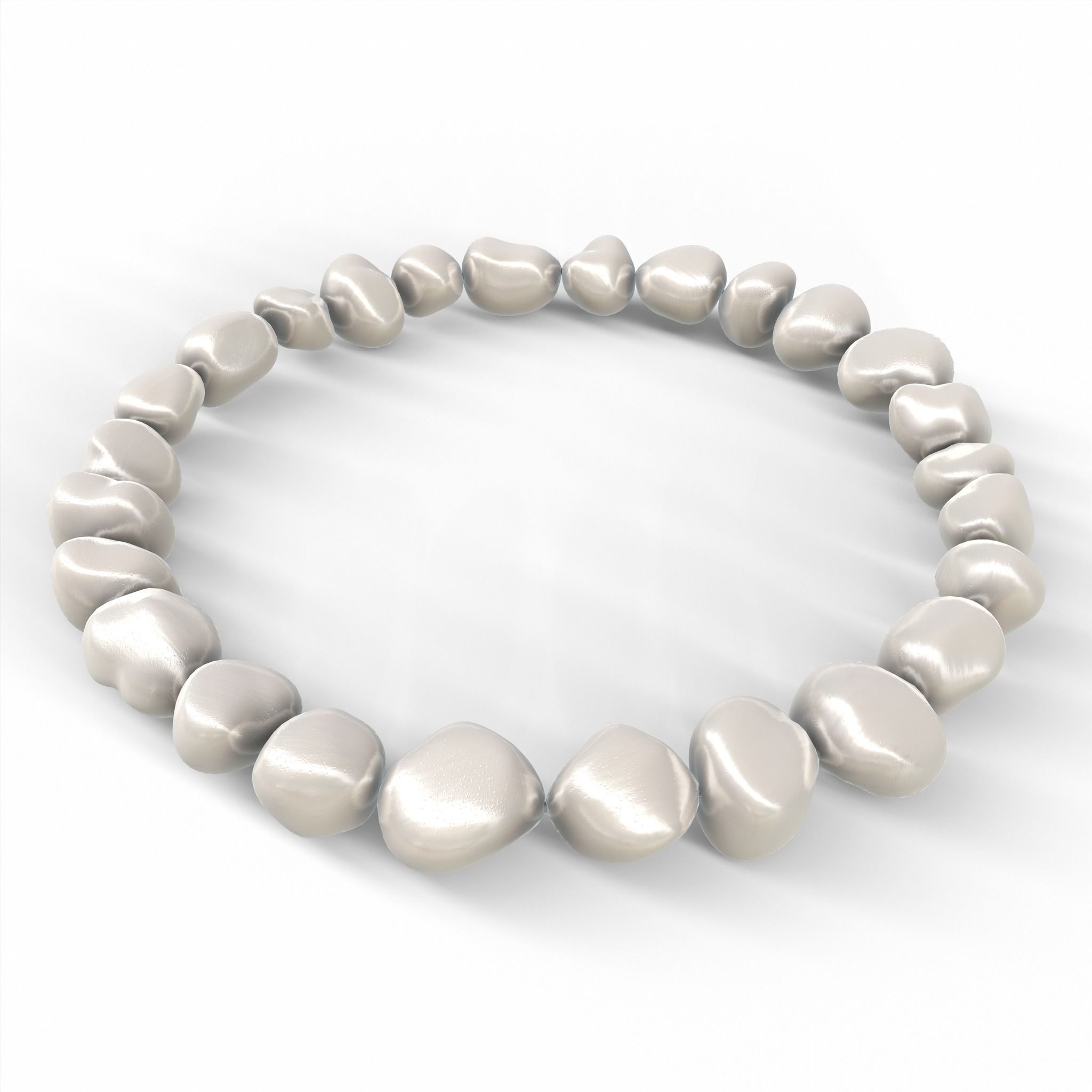 Pearl Bracelet - VR-AR GameReady PBR 3D Model Collection_4