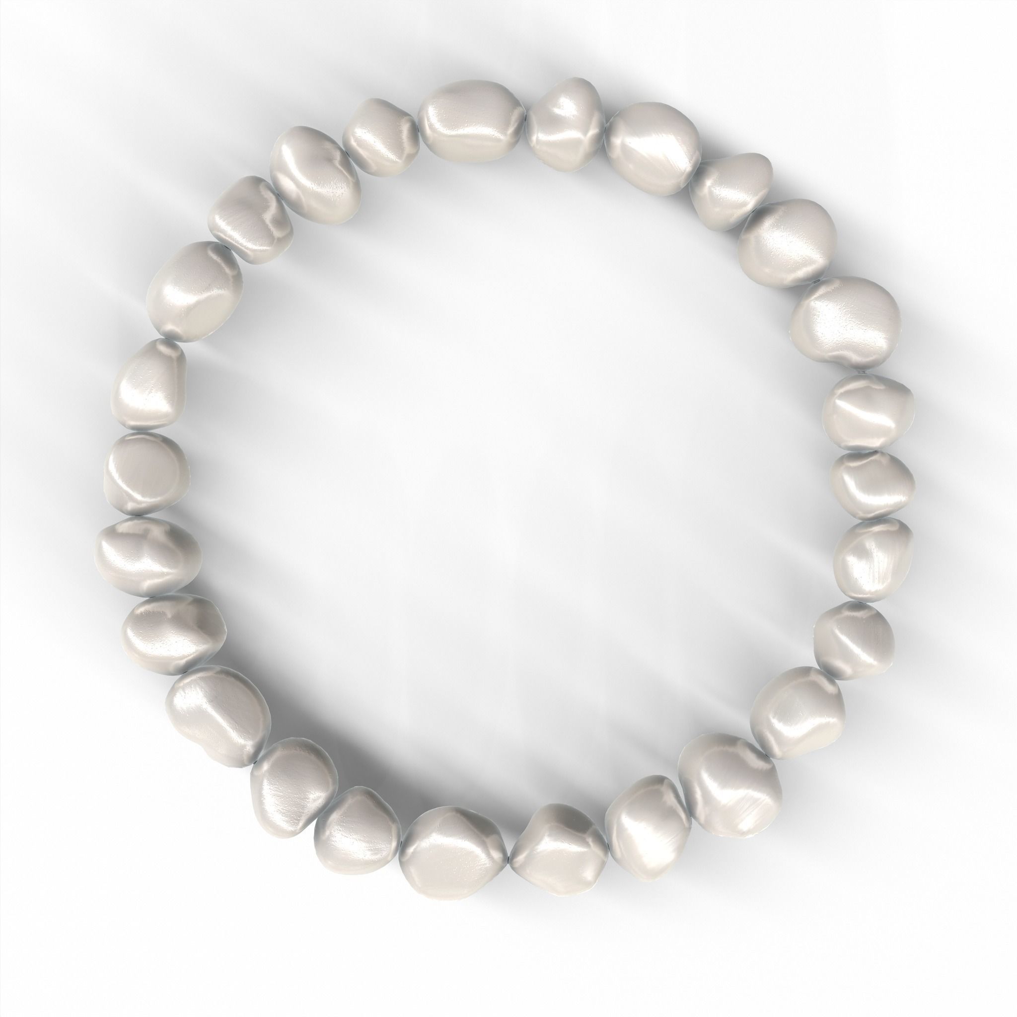 Pearl Bracelet - VR-AR GameReady PBR 3D Model Collection_25