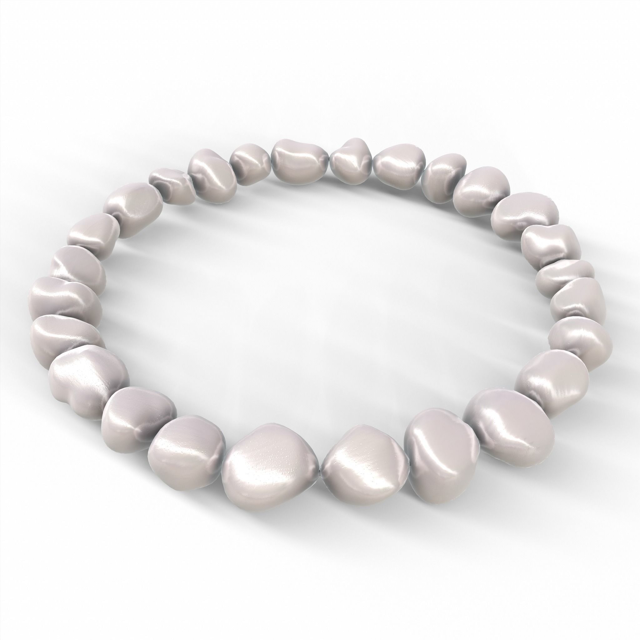 Pearl Bracelet - VR-AR GameReady PBR 3D Model Collection_6
