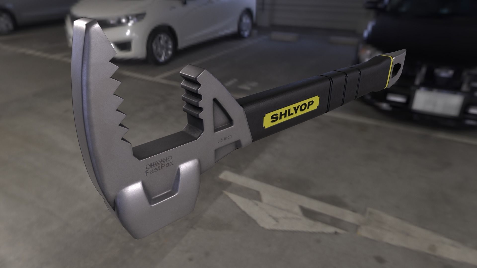 fubar ratchet wrench Low-poly 3D model_6