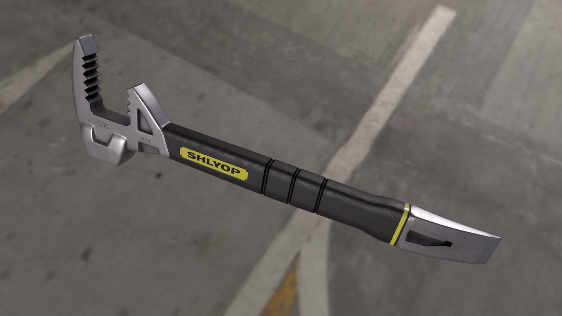 fubar ratchet wrench Low-poly 3D model_2