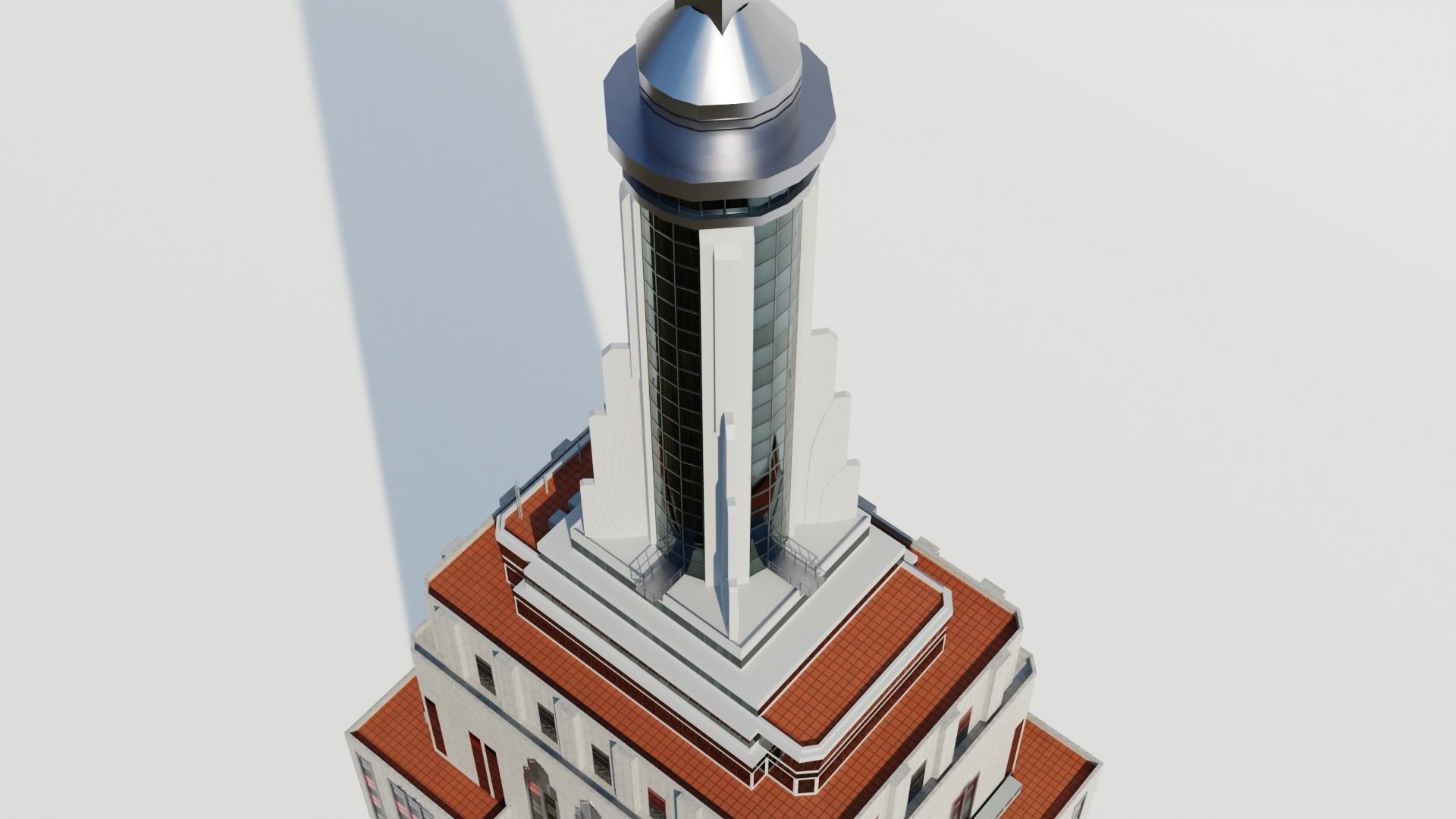 NYC Empire State Building Low-poly 3D model_11