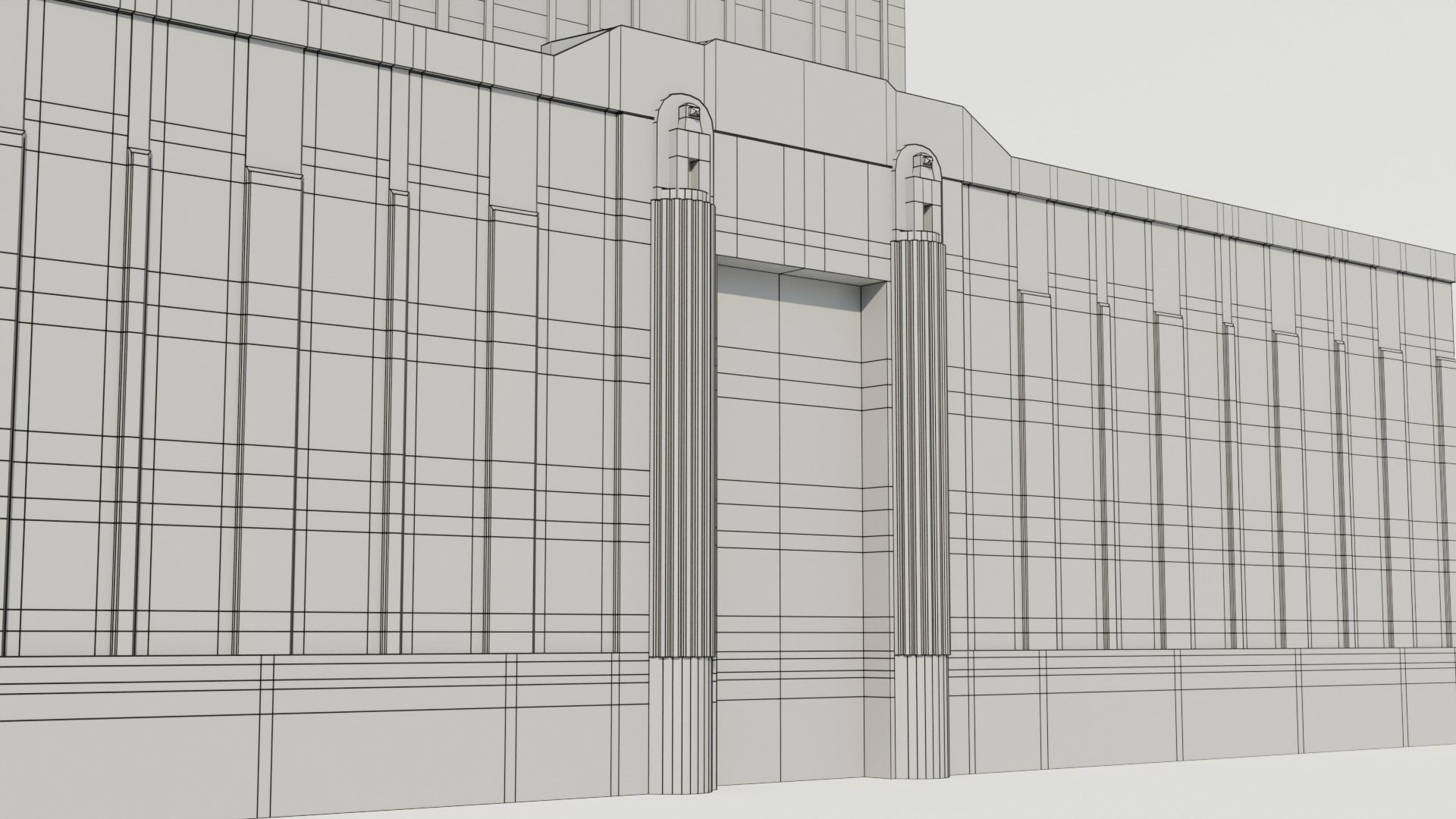 NYC Empire State Building Low-poly 3D model_12