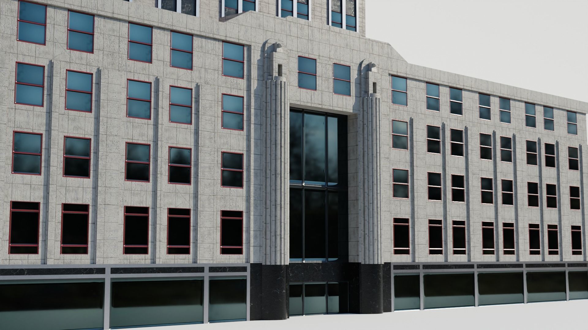 NYC Empire State Building Low-poly 3D model_6