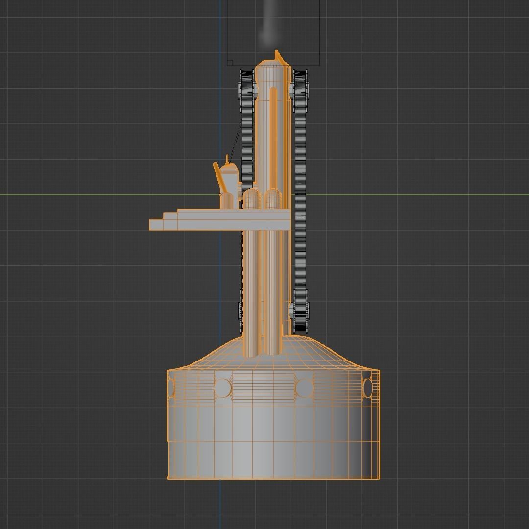 Steam Furnace Free low-poly 3D model_12