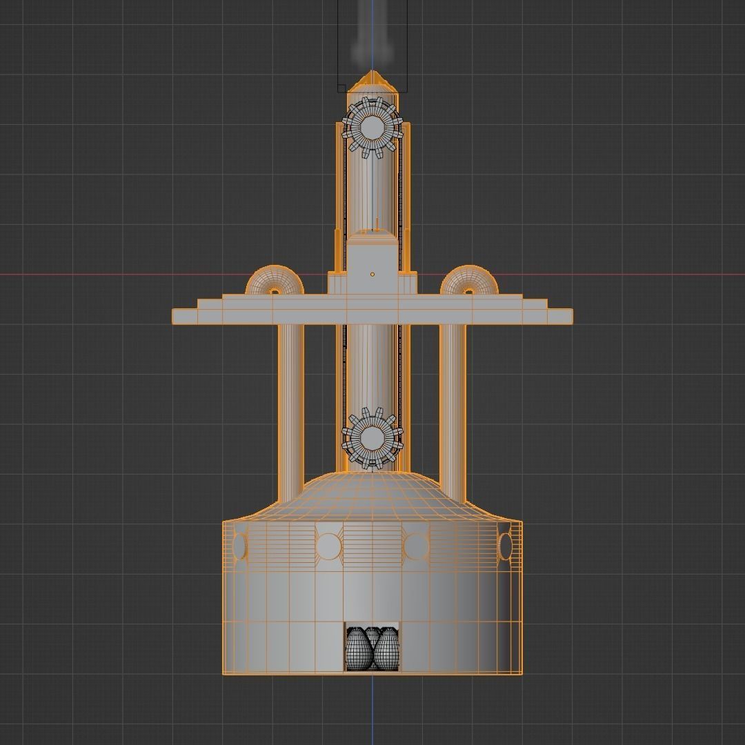 Steam Furnace Free low-poly 3D model_10