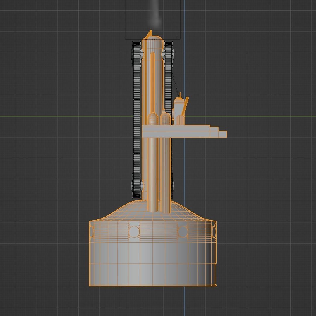 Steam Furnace Free low-poly 3D model_9