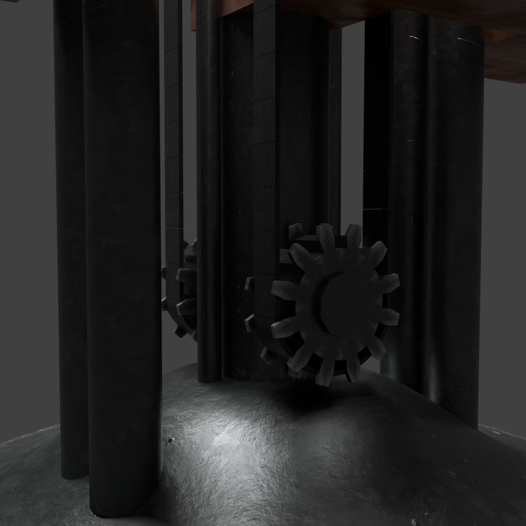 Steam Furnace Free low-poly 3D model_5