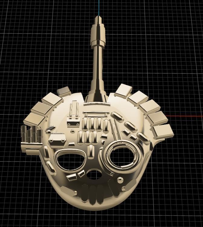 Pendant tank 3D print model_6