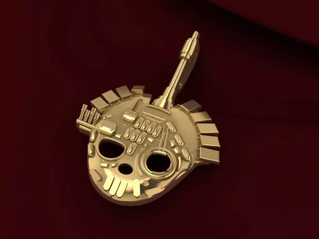 Pendant tank 3D print model_0