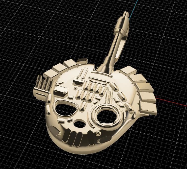 Pendant tank 3D print model_8
